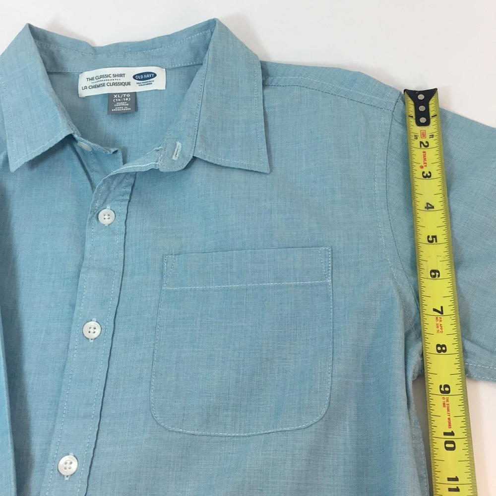 💙OLD NAVY💙LIGHT BLUE CLASSIC SHIRT - Picture 11 of 12